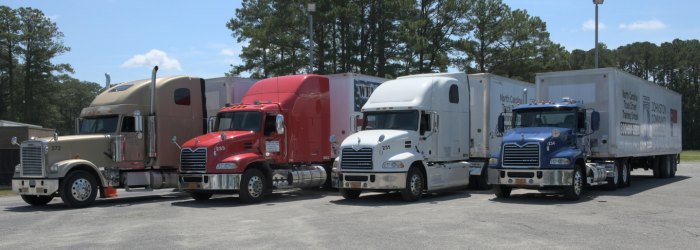 Johnston Community College Truck Driver Training CTLA Student in Semi-Truck